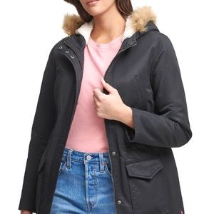 Levi’s Faux Fur Trim Hooded Parka